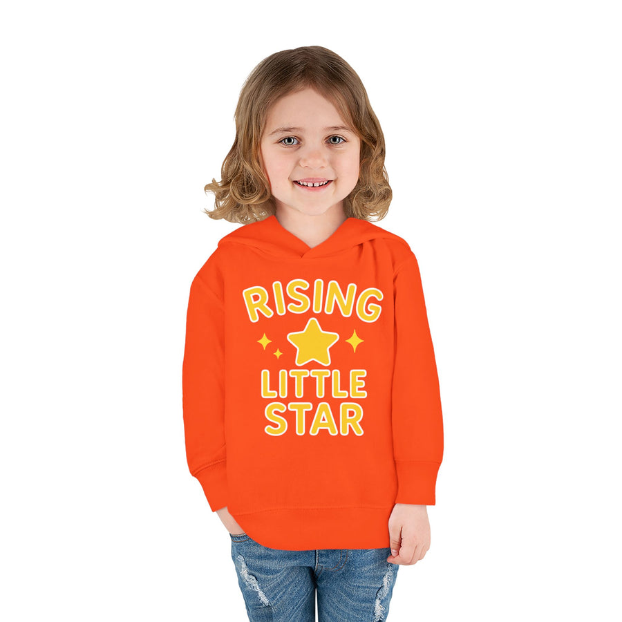 Rising Little Star Toddler Hoodie Yellow Star Pullover for Kids