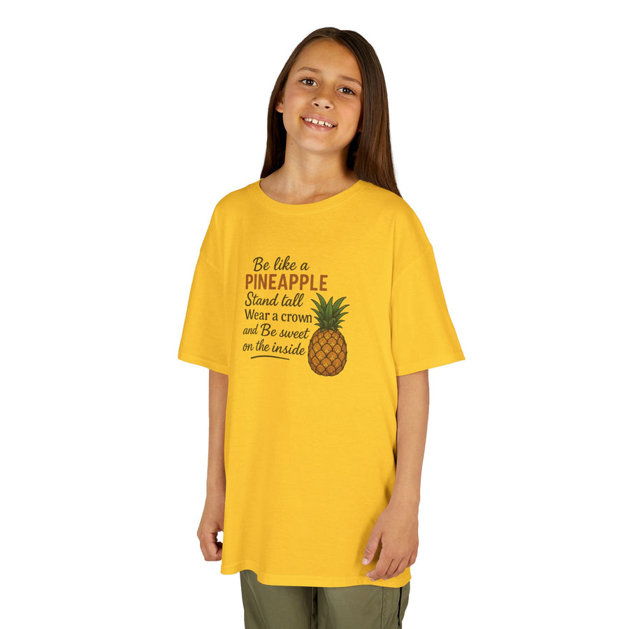 Be Like A Pineapple Positive Message Kids Tee