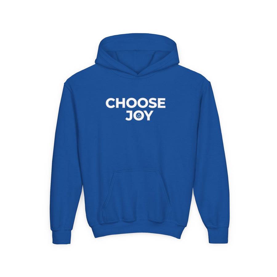 Choose Joy Smilley Face Youth Hoodie Positive Message Pullover