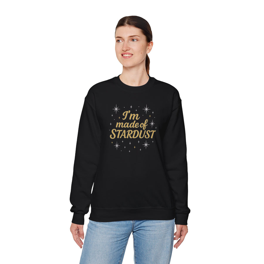 I'm Made of Stardust Crewneck Unisex Sweatshirt Heavy Blend™, Cosmic Gift, Astrology Lover