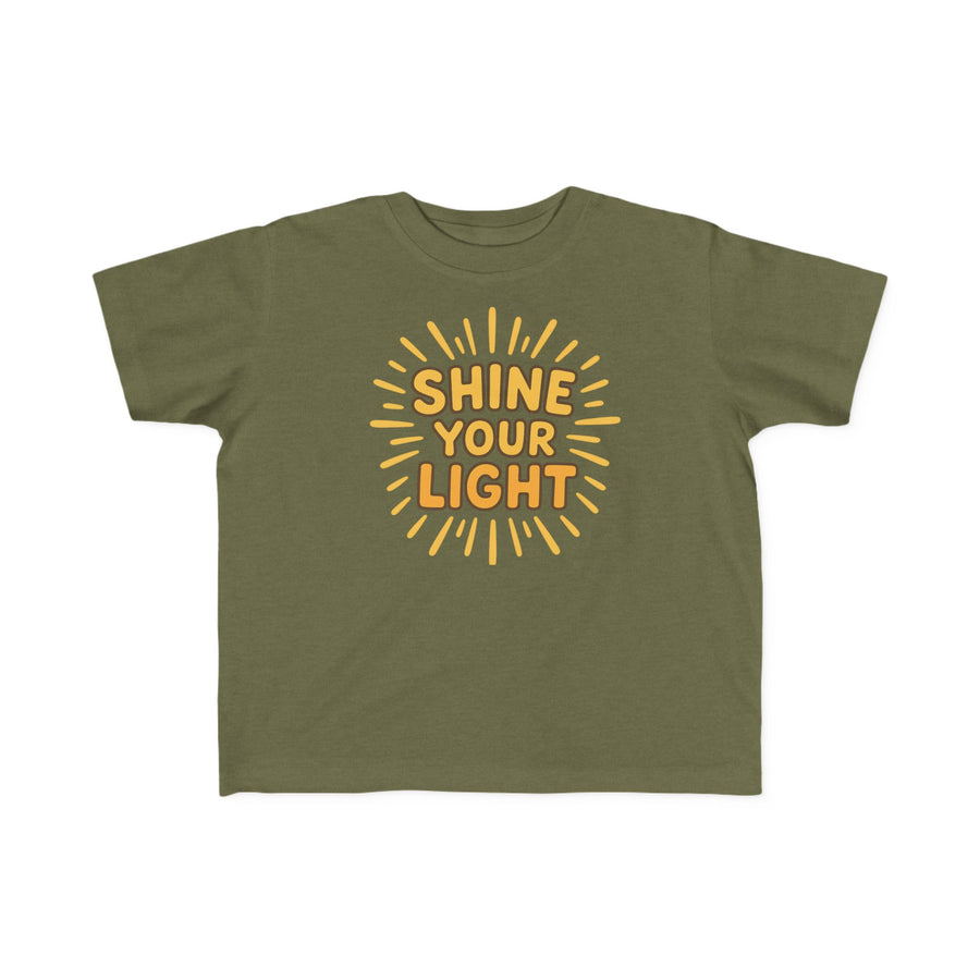 Shine Your Light Toddler T-Shirt — Bright Positive Kids Tee