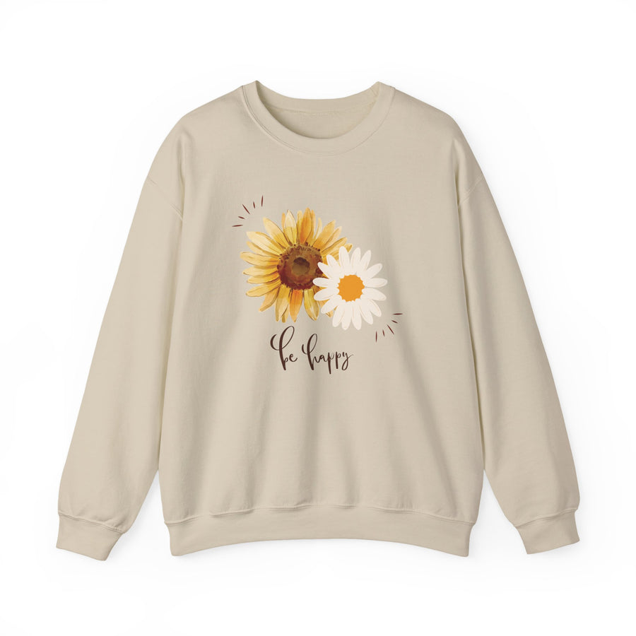 Sunflower 'Be Happy' Crewneck Sweatshirt