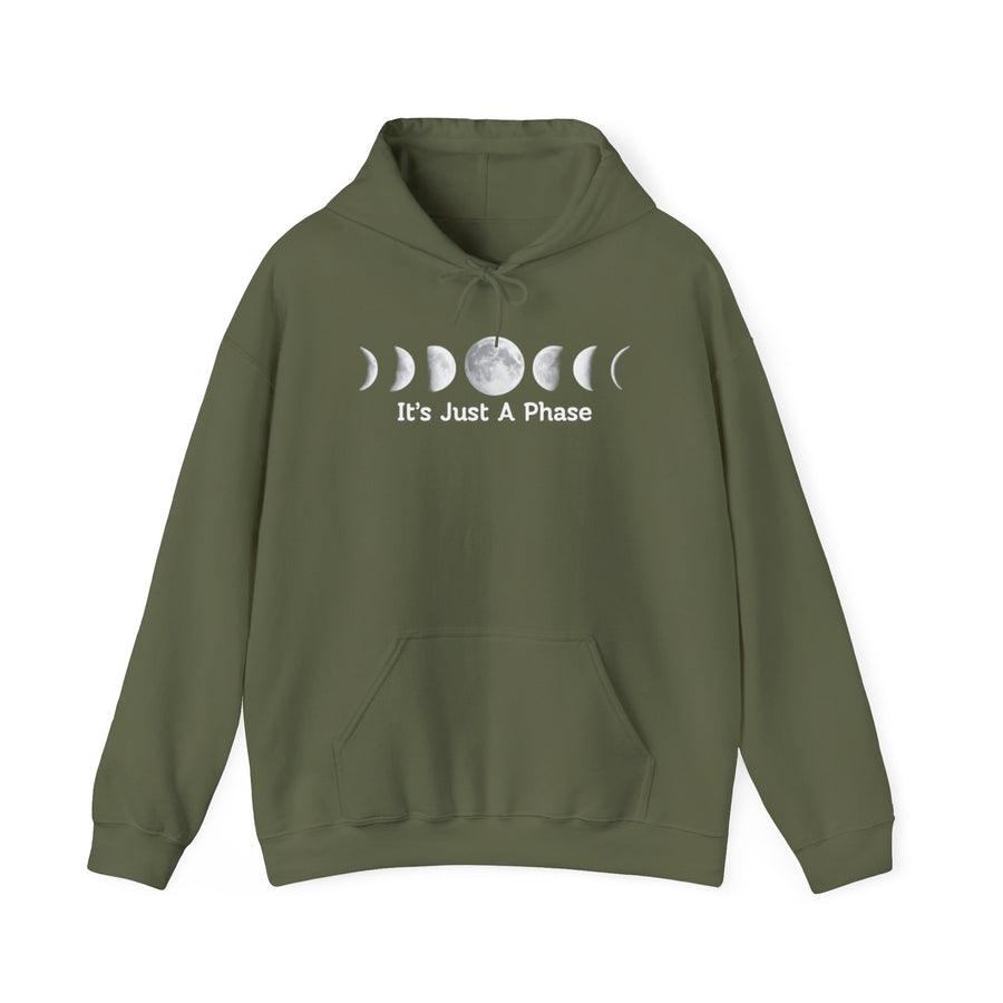 Moon Phases Hoodie - Unisex Cozy Sweatshirt for Astrology Lovers, Spiritual Gift, Relaxed Style