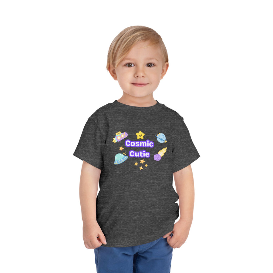 Cosmic Cutie Toddler Tee — Cute Space Graphic Shirt for Kids