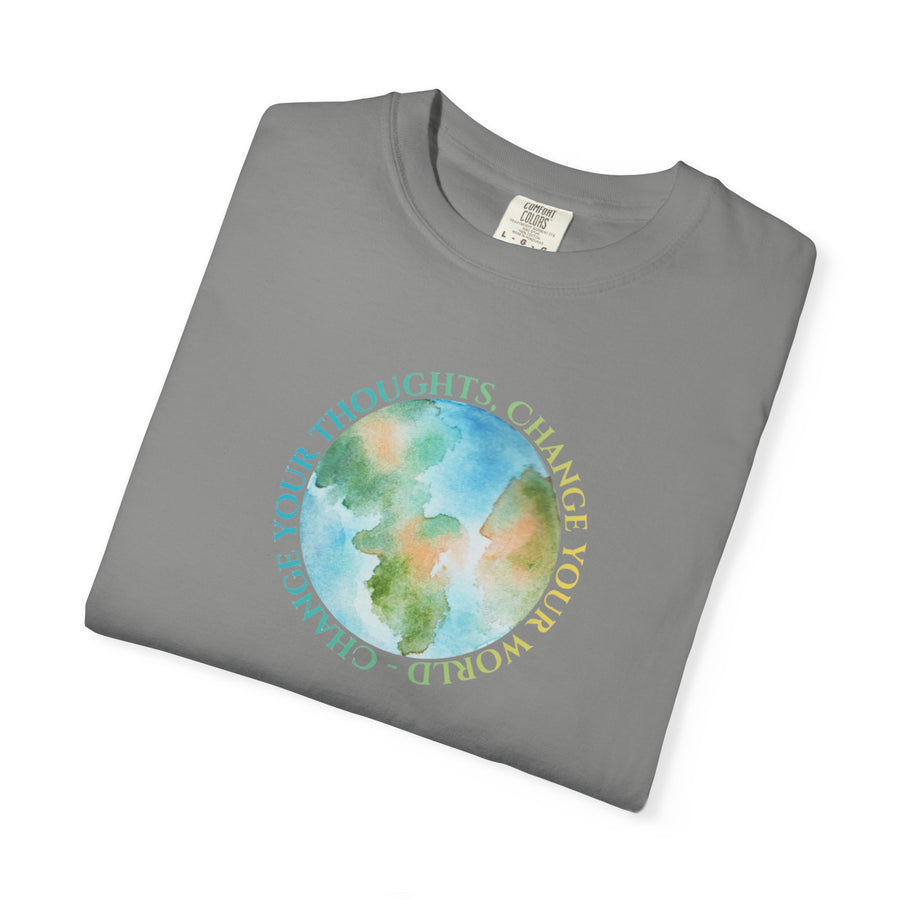 Change Your Thoughts Change Your World Motivational T-shirt Earth Day