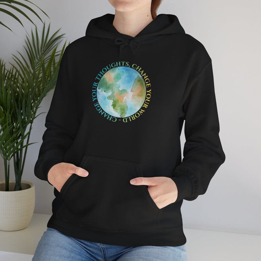 Change Your Thoughts and Change Your World Earthy Vibes Hoodie - Unisex Sweatshirt
