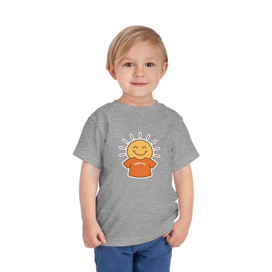 Shine-On Toddler T-Shirt — Happy Sun Smiley Graphic Tee