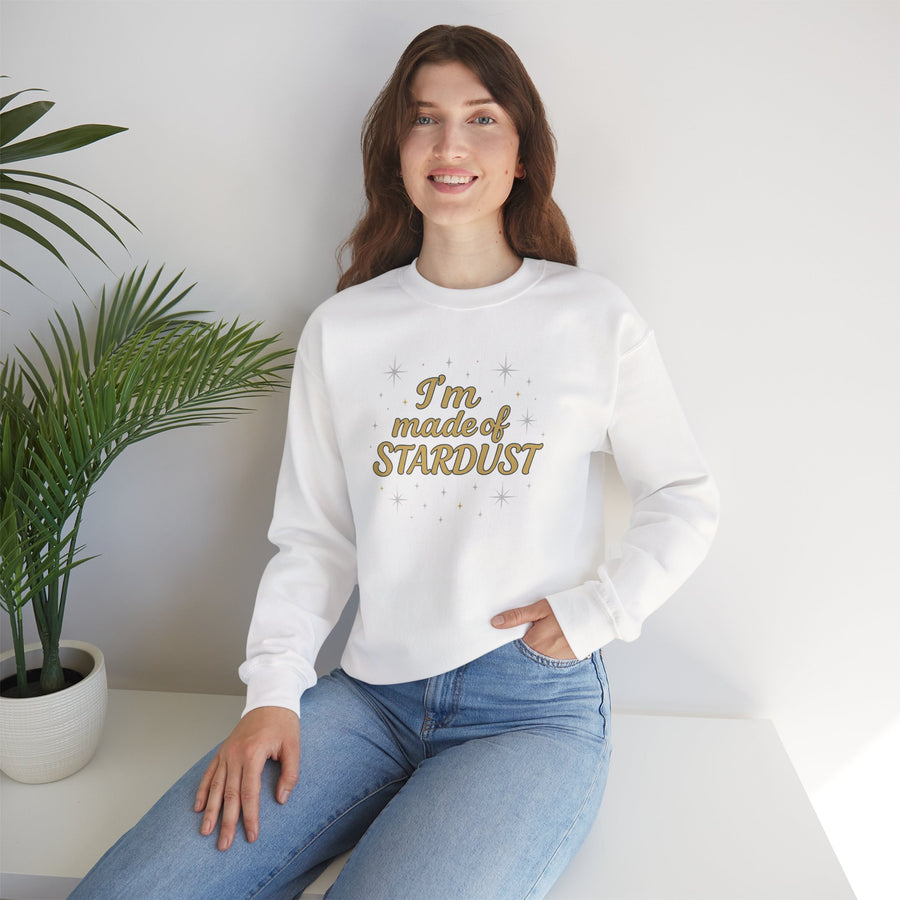 I'm Made of Stardust Crewneck Unisex Sweatshirt Heavy Blend™, Cosmic Gift, Astrology Lover