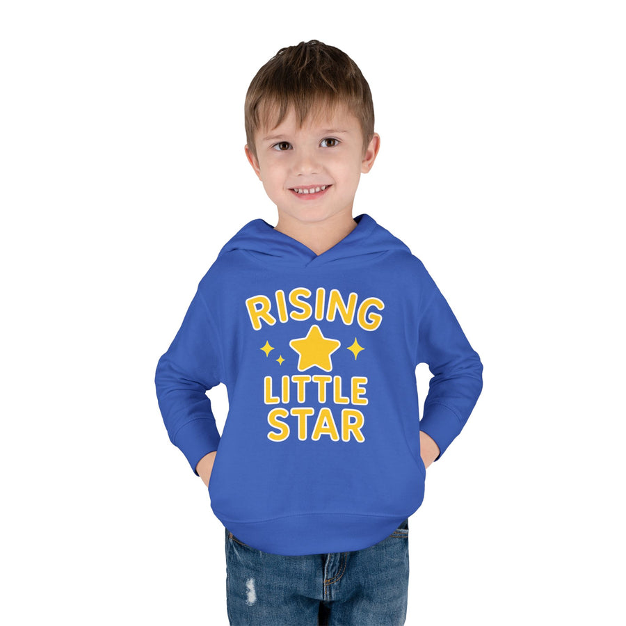 Rising Little Star Toddler Hoodie Yellow Star Pullover for Kids