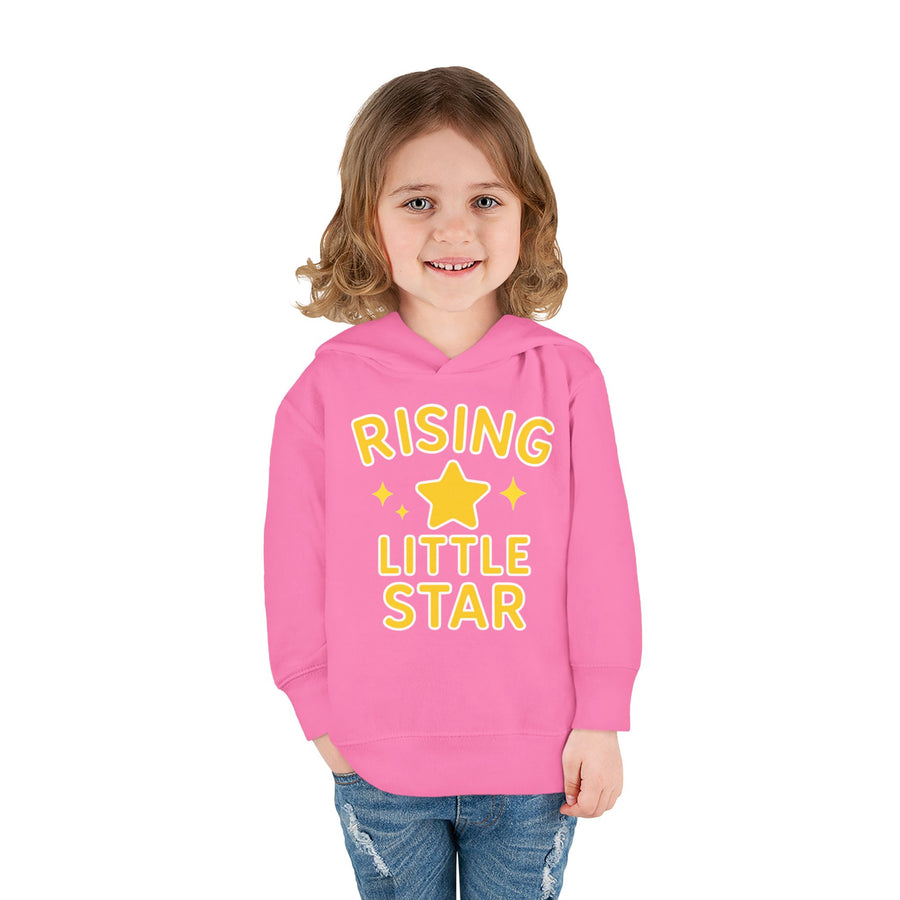 Rising Little Star Toddler Hoodie Yellow Star Pullover for Kids