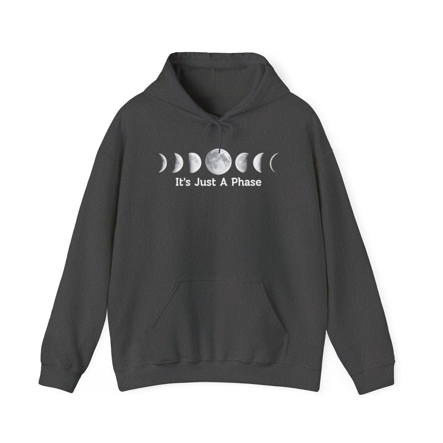 Moon Phases Hoodie - Unisex Cozy Sweatshirt for Astrology Lovers, Spiritual Gift, Relaxed Style