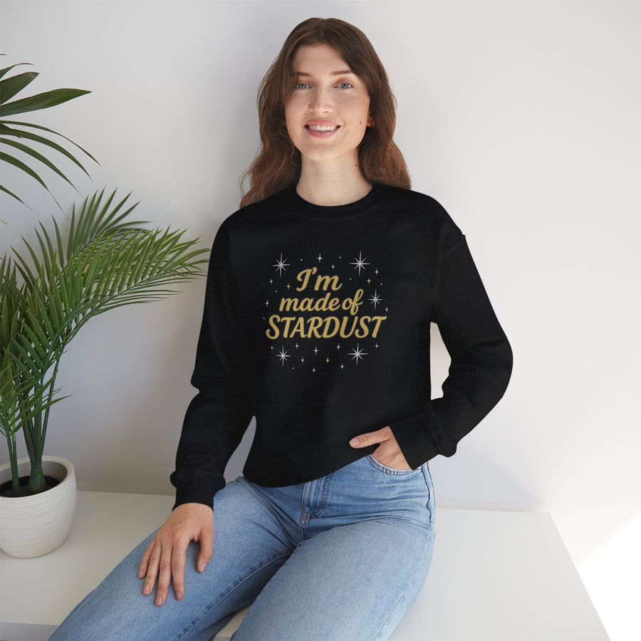 I'm Made of Stardust Crewneck Unisex Sweatshirt Heavy Blend™, Cosmic Gift, Astrology Lover