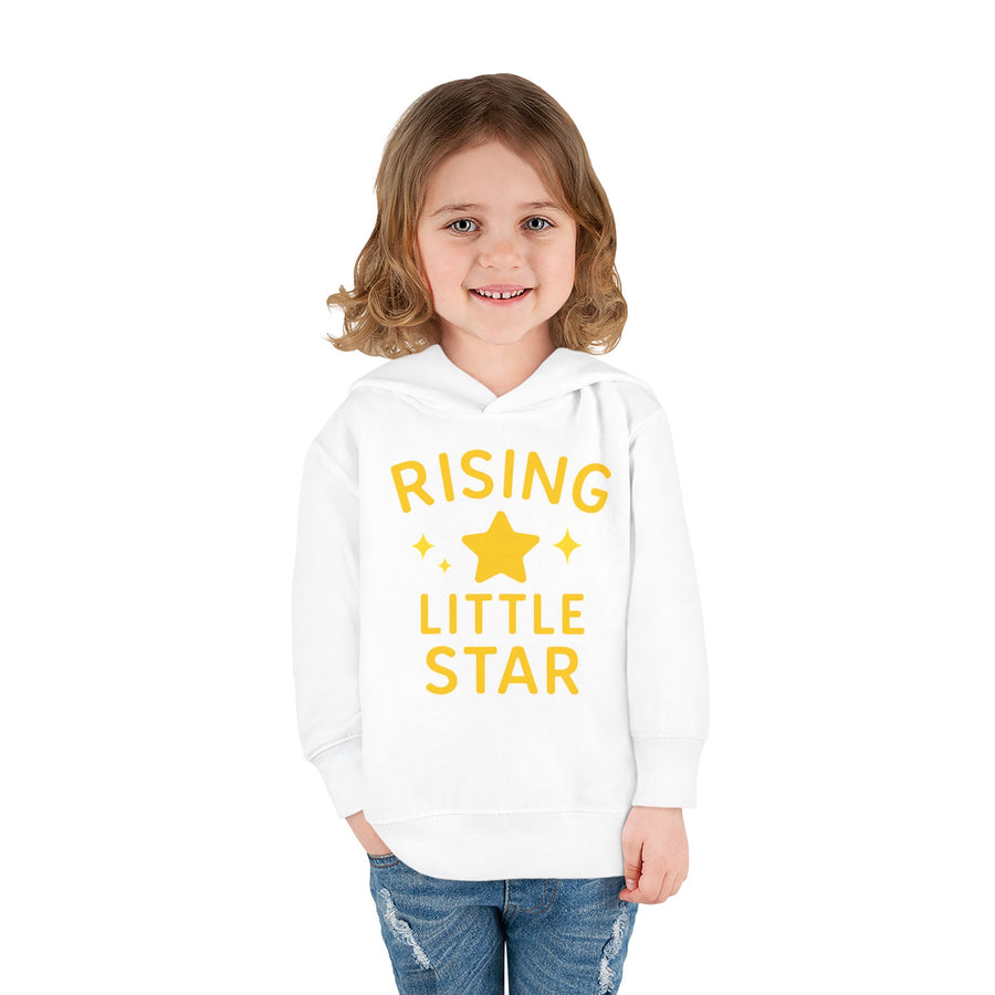 Rising Little Star Toddler Hoodie Yellow Star Pullover for Kids