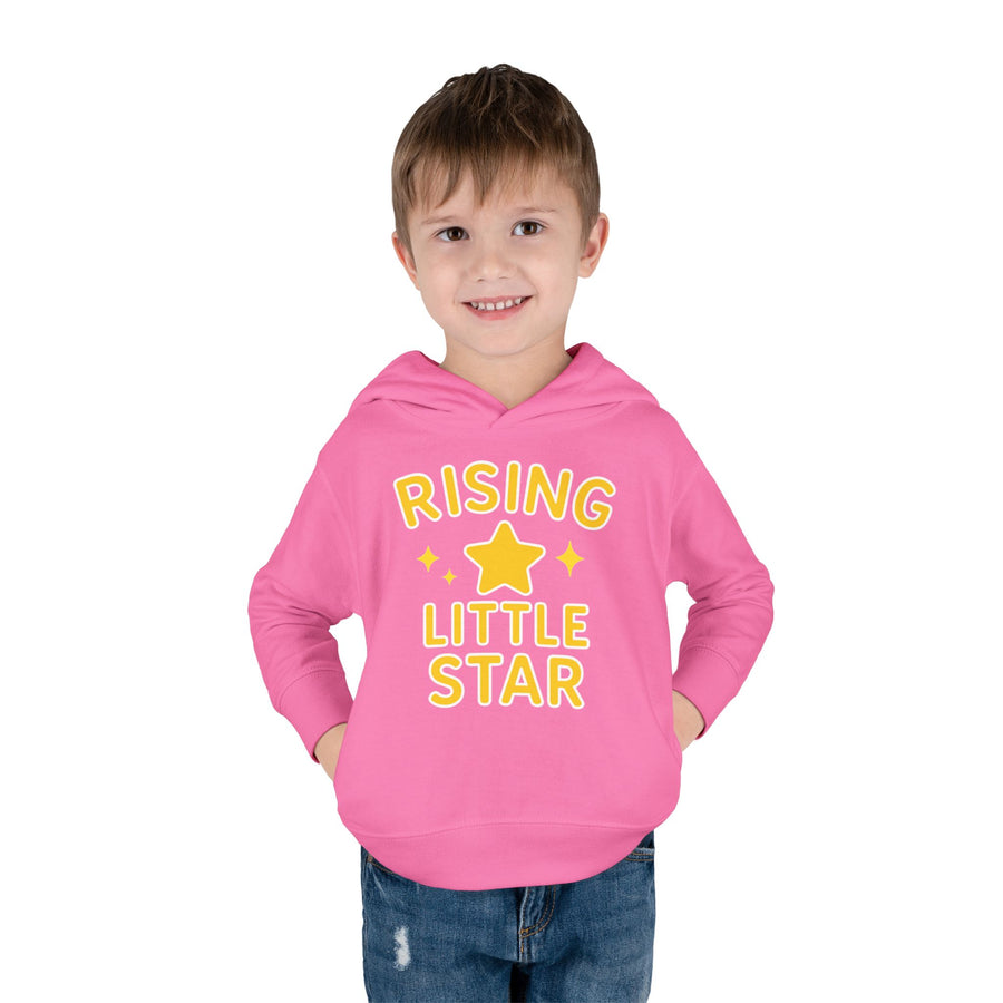 Rising Little Star Toddler Hoodie Yellow Star Pullover for Kids