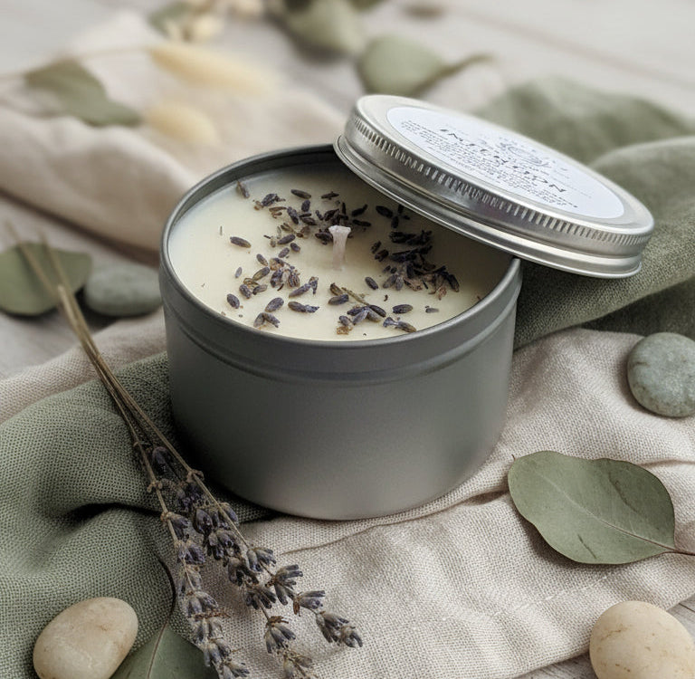 Intention New Moon Calm Clarity Soy Wax Candle Tin 6.75 ozs