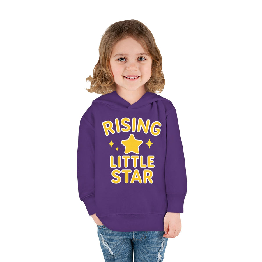 Rising Little Star Toddler Hoodie Yellow Star Pullover for Kids