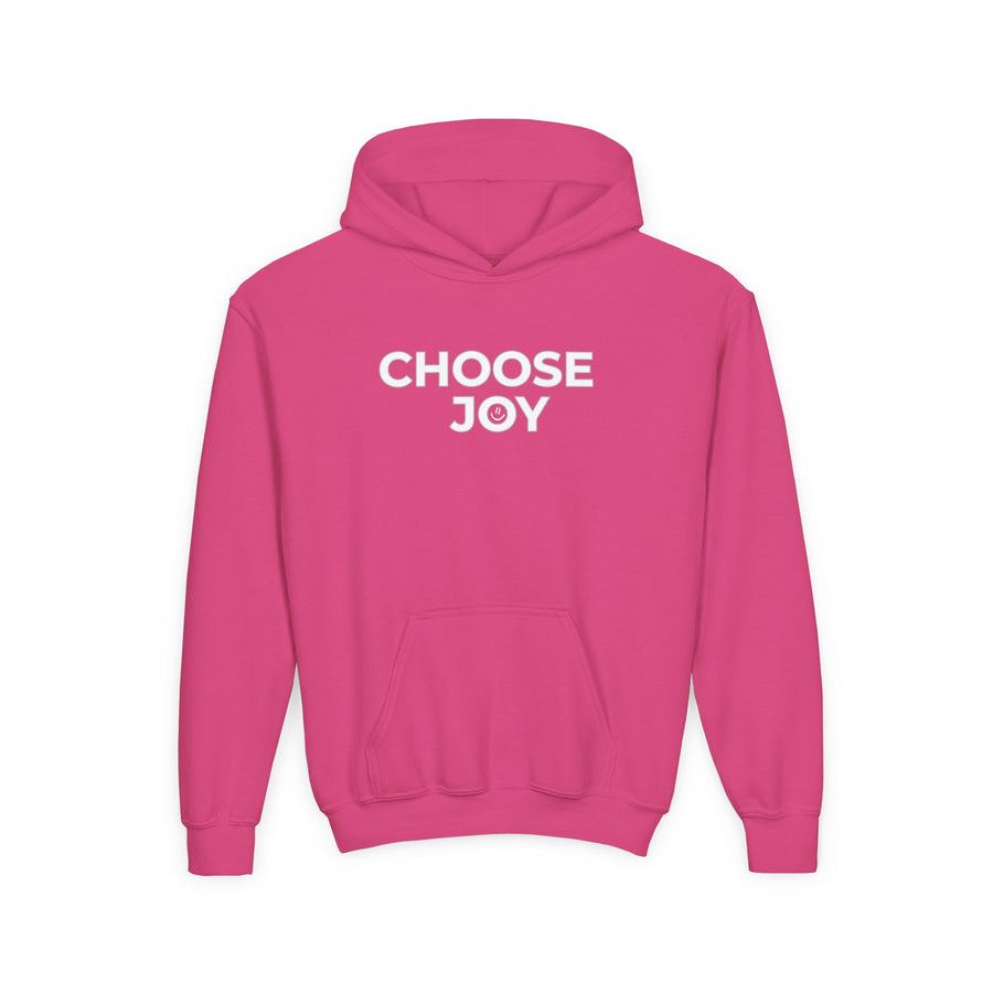 Choose Joy Smilley Face Youth Hoodie Positive Message Pullover
