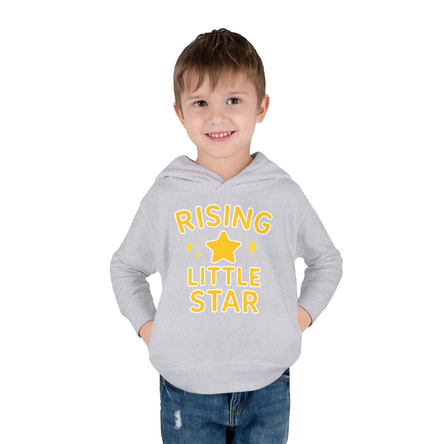Rising Little Star Toddler Hoodie Yellow Star Pullover for Kids