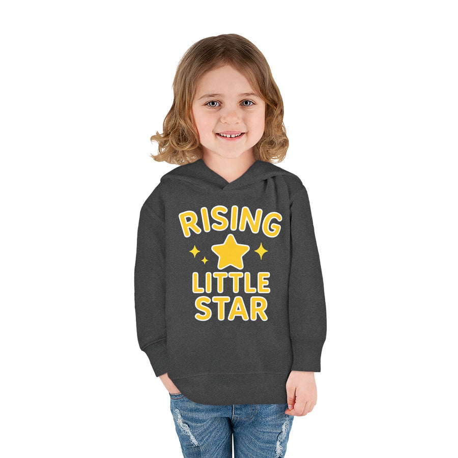 Rising Little Star Toddler Hoodie Yellow Star Pullover for Kids