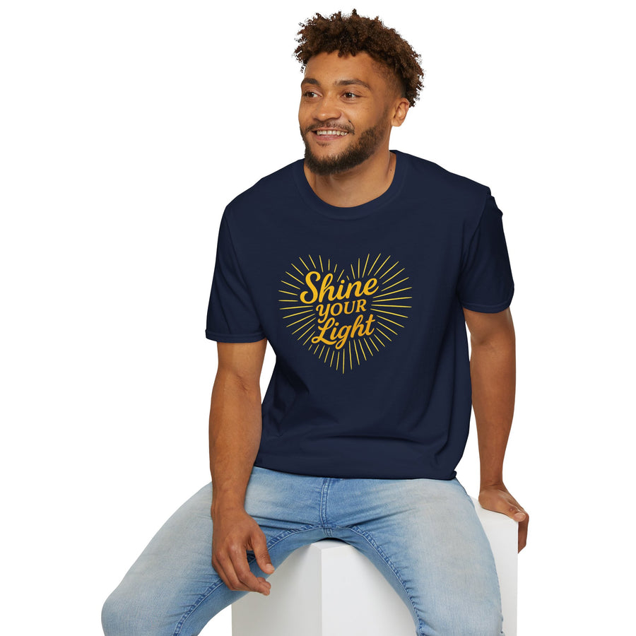 Shine Your Light Unisex Softstyle T-Shirt | Inspirational