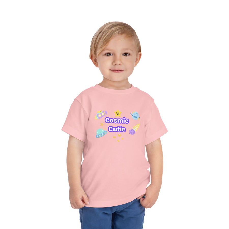 Cosmic Cutie Toddler Tee — Cute Space Graphic Shirt for Kids