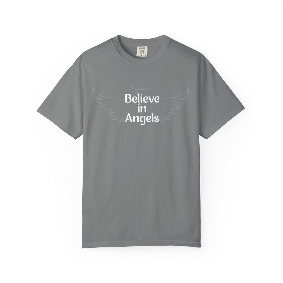 Believe in Angels T-Shirt — Wing Graphic Spiritual Tee