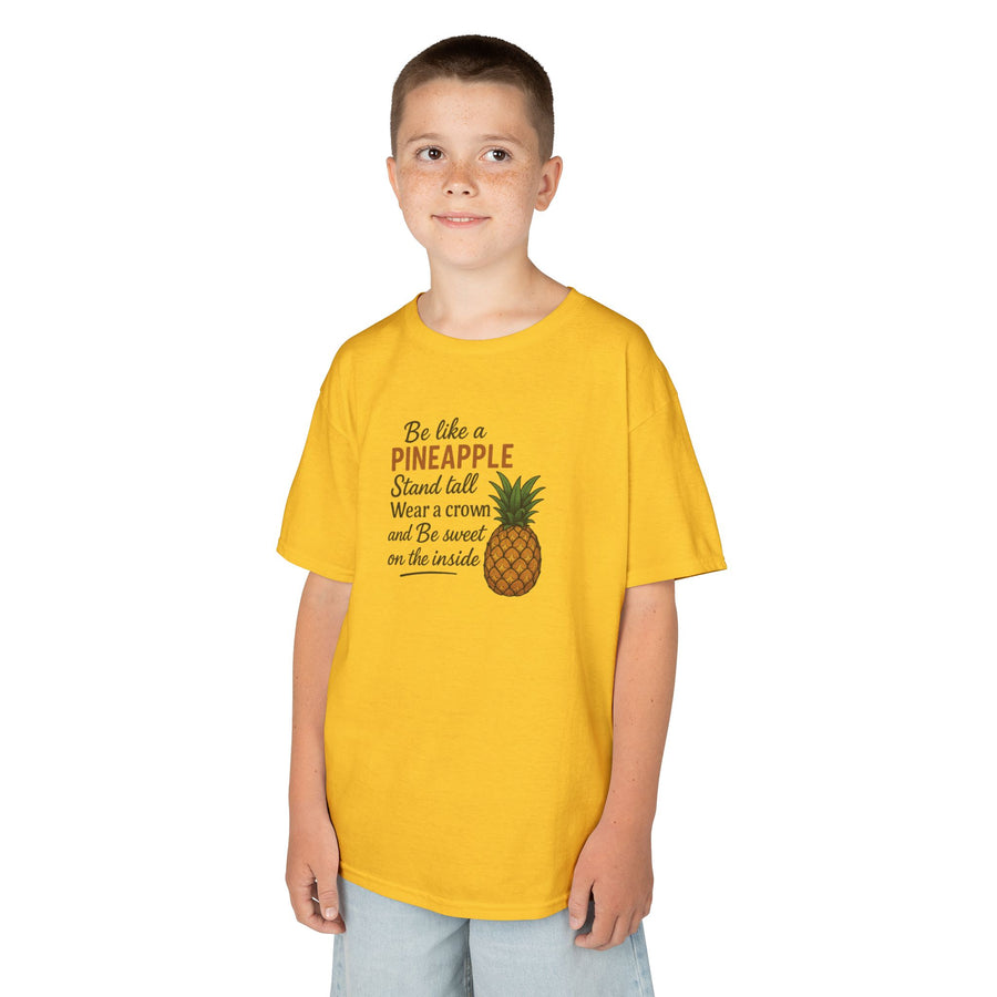 Be Like A Pineapple Positive Message Kids Tee