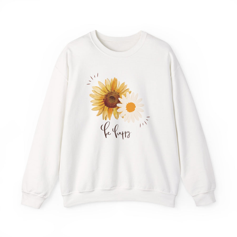 Sunflower 'Be Happy' Crewneck Sweatshirt
