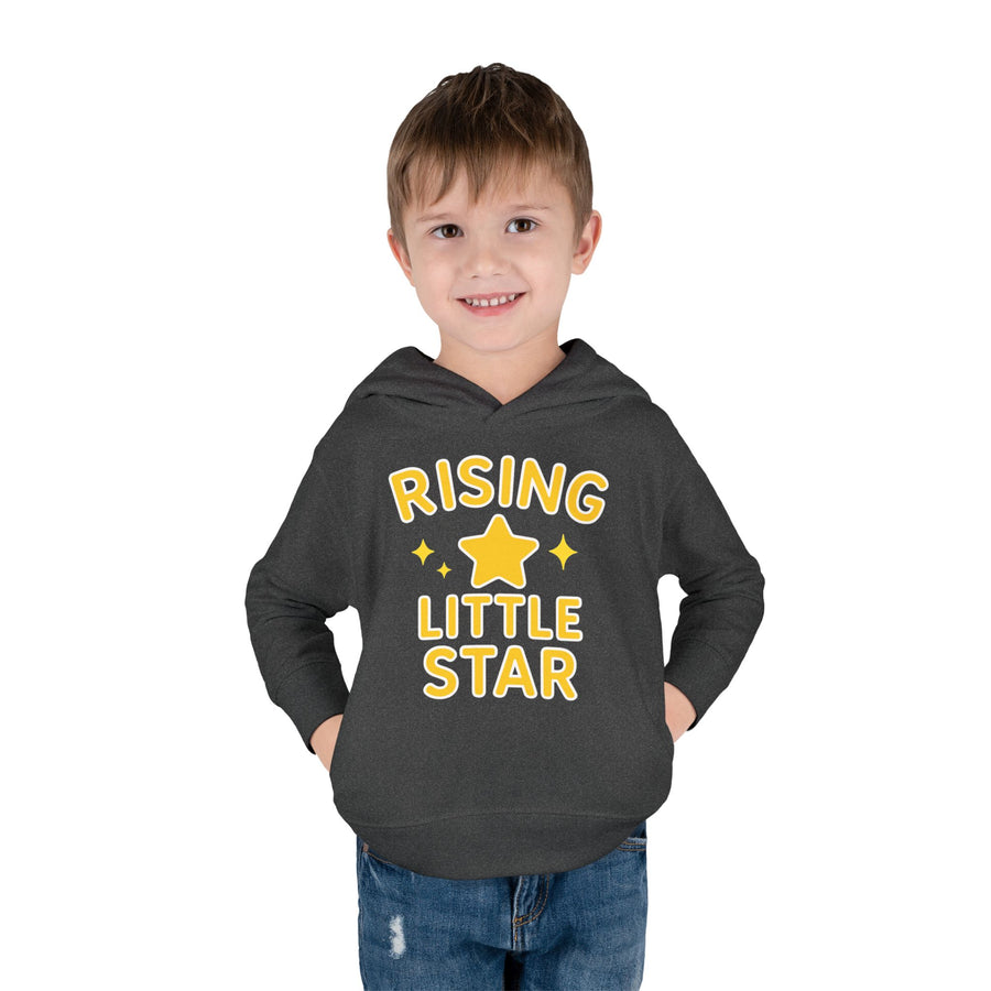 Rising Little Star Toddler Hoodie Yellow Star Pullover for Kids