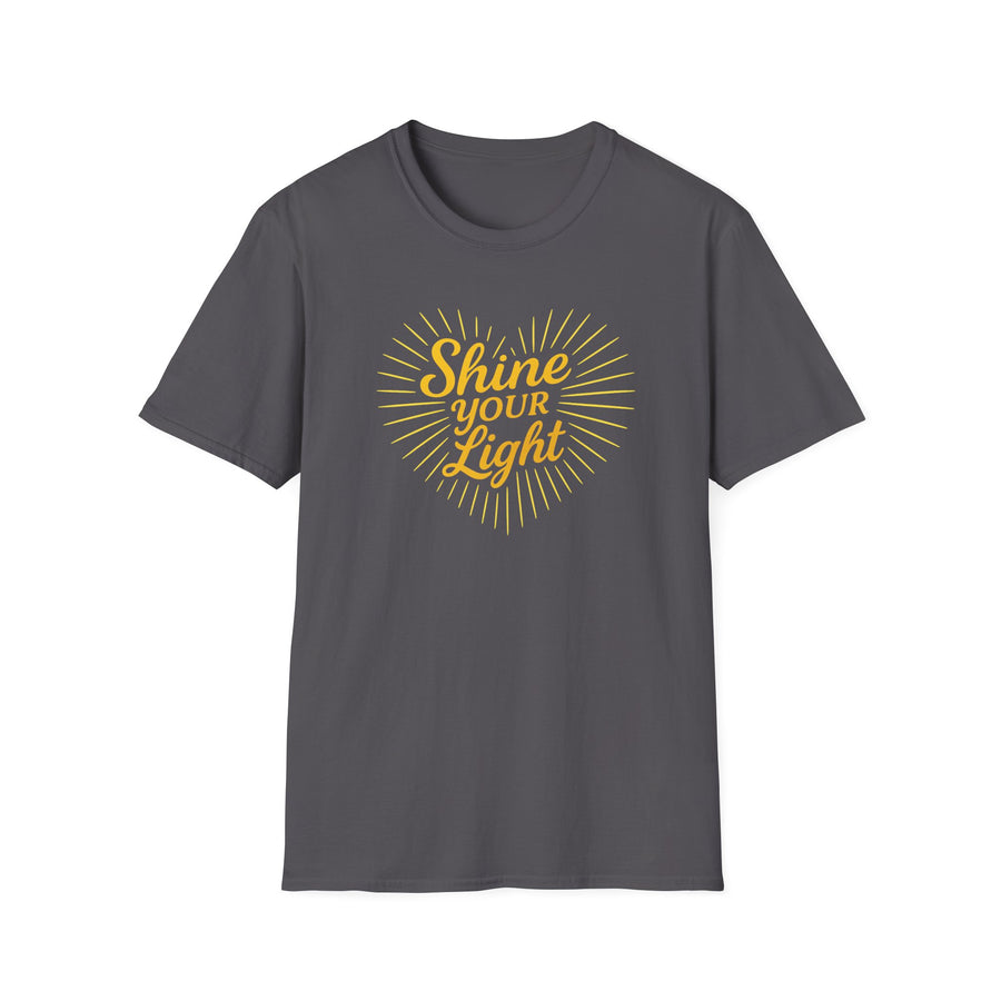 Shine Your Light Unisex Softstyle T-Shirt | Inspirational