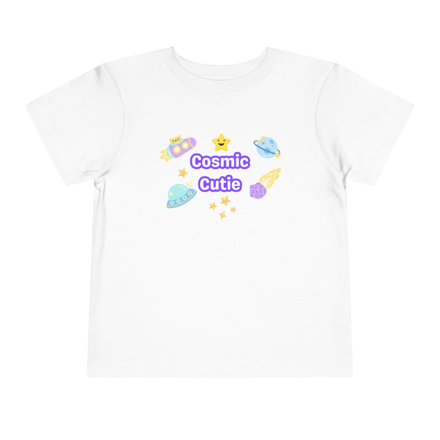 Cosmic Cutie Toddler Tee — Cute Space Graphic Shirt for Kids