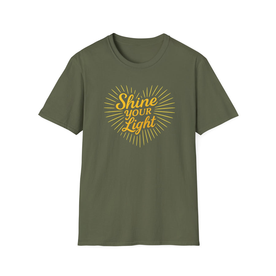 Shine Your Light Unisex Softstyle T-Shirt | Inspirational