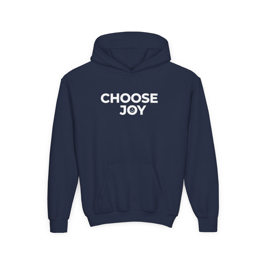 Choose Joy Smilley Face Youth Hoodie Positive Message Pullover