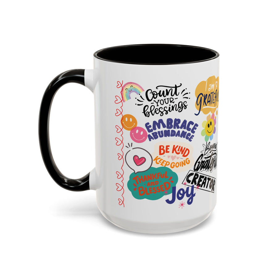 Grateful & Joy Inspirational Coffee Mug (11oz/15oz)