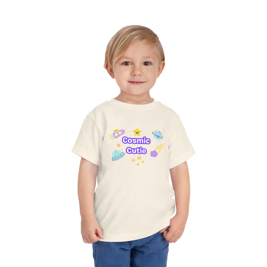 Cosmic Cutie Toddler Tee — Cute Space Graphic Shirt for Kids