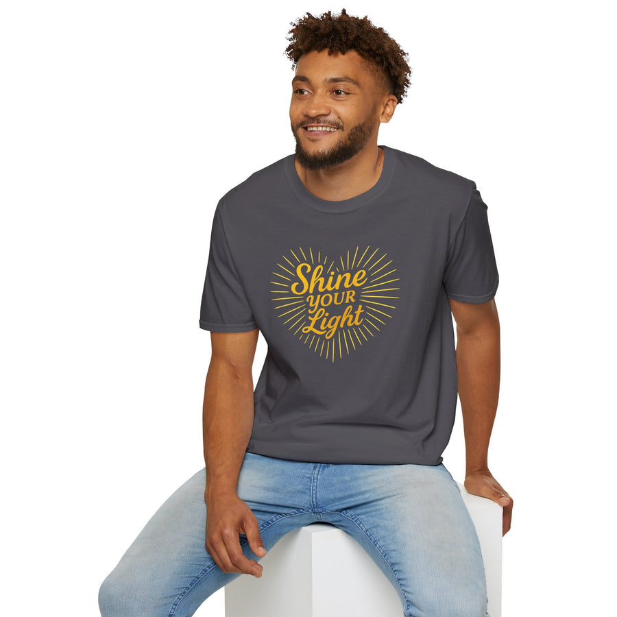 Shine Your Light Unisex Softstyle T-Shirt | Inspirational