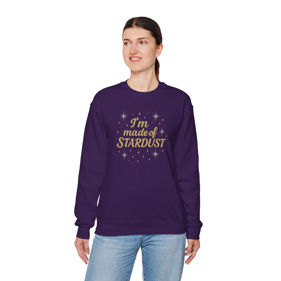 I'm Made of Stardust Crewneck Unisex Sweatshirt Heavy Blend™, Cosmic Gift, Astrology Lover