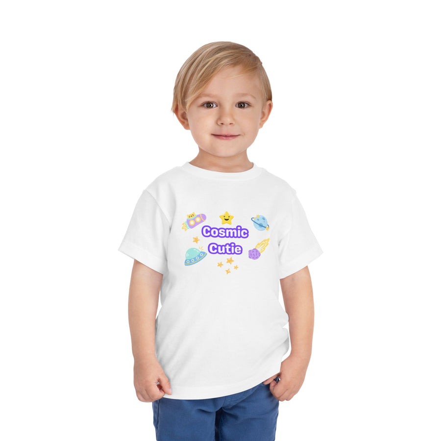Cosmic Cutie Toddler Tee — Cute Space Graphic Shirt for Kids