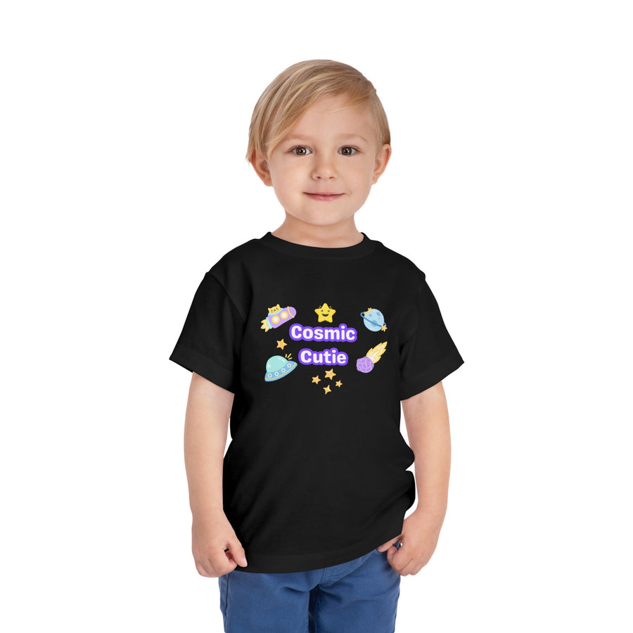 Cosmic Cutie Toddler Tee — Cute Space Graphic Shirt for Kids