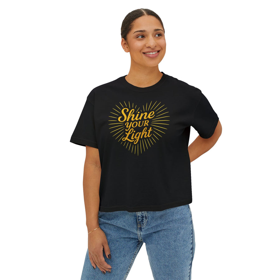 Shine Your Light Heart Women's Boxy Tee