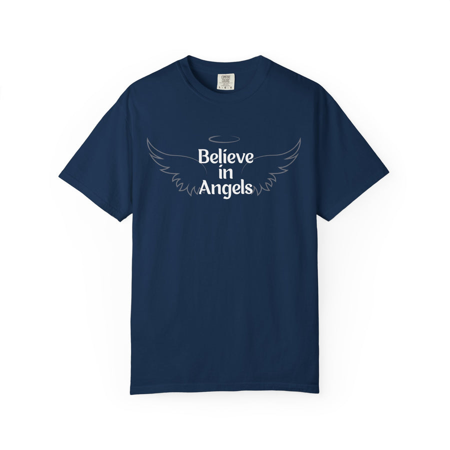 Believe in Angels T-Shirt — Wing Graphic Spiritual Tee