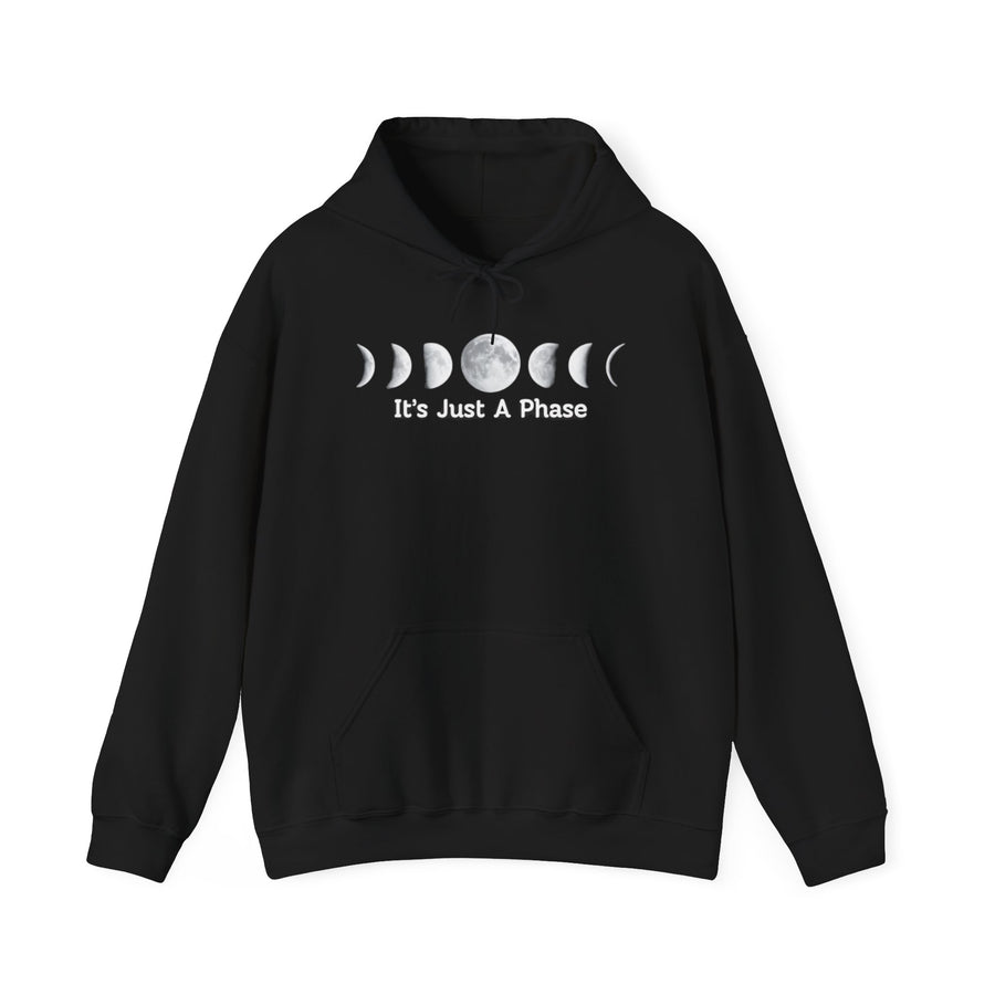 Moon Phases Hoodie - Unisex Cozy Sweatshirt for Astrology Lovers, Spiritual Gift, Relaxed Style