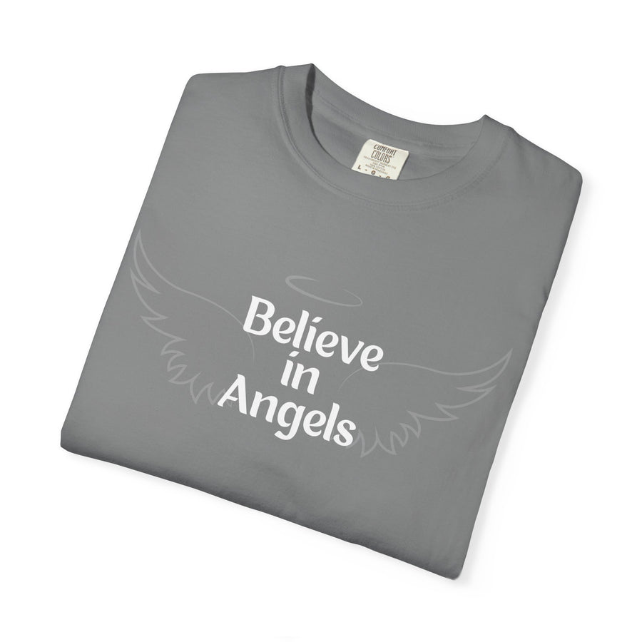 Believe in Angels T-Shirt — Wing Graphic Spiritual Tee