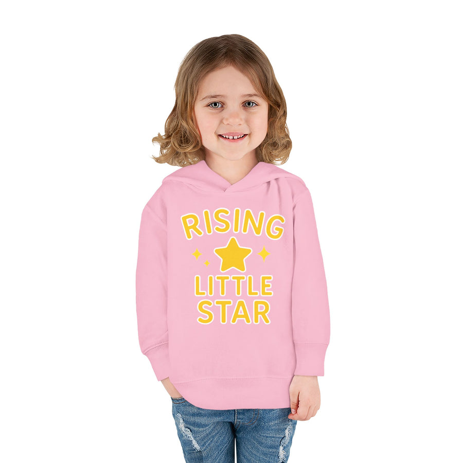 Rising Little Star Toddler Hoodie Yellow Star Pullover for Kids