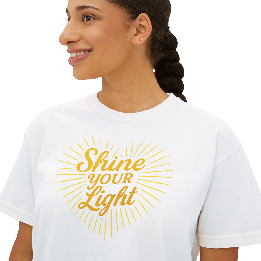 Shine Your Light Heart Women's Boxy Tee