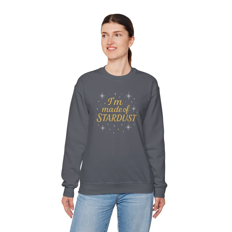 I'm Made of Stardust Crewneck Unisex Sweatshirt Heavy Blend™, Cosmic Gift, Astrology Lover