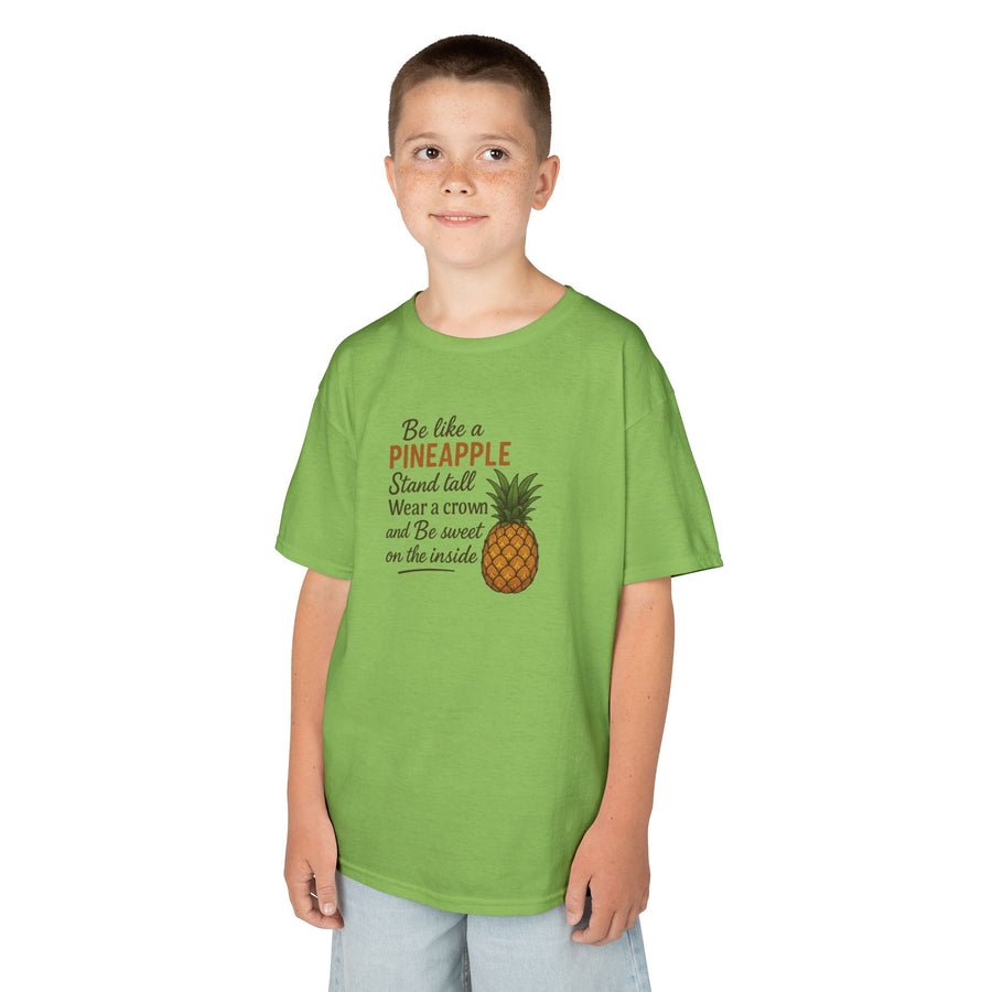 Be Like A Pineapple Positive Message Kids Tee