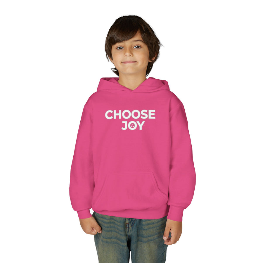 Choose Joy Smilley Face Youth Hoodie Positive Message Pullover