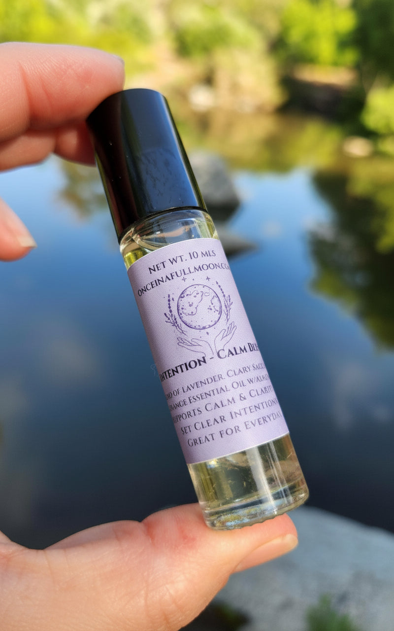 Intention Essential Oil Blend Roller: Lavender, Clary Sage, Lemon & Orange (10 mL)