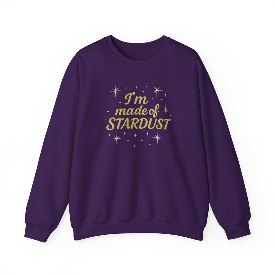 I'm Made of Stardust Crewneck Unisex Sweatshirt Heavy Blend™, Cosmic Gift, Astrology Lover